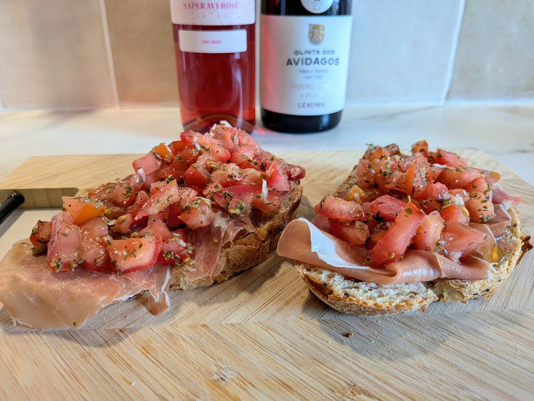 Bruschetta met vijgenjam & prosciutto